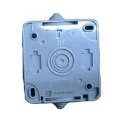 Offre Spéciale gris IP54 1 gang 1 voie interrupteur mural 10A 220V lumière d'alimentation électrique plastique ABS norme ue/royaume-uni/états-unis pour une utilisation à domicile bureau