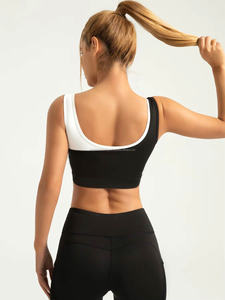Nuevo Sujetador Deportivo 2 en 1 de Lujo para Mujer 2025, Transpirable, de Alta Sujeción, Secado Rápido, Tirantes Cruzados, Espalda Hermosa, Colores Contrastantes - Product Image 2