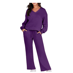 ชุดวอร์มฤดูหนาวสไตล์ไม่เหมือนใครของผู้หญิงชุดออกกำลังกายแบบลำลองชุดออกกำลังกายในยิมเทคนิคการพิมพ์ขนาด XL โลโก้ออกแบบล่าสุด - Product Image 3