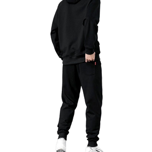 Custom Logo OEM Custom Design Men Winter <b>Plus</b> <b>Size</b> 100% Cotton Sport Sweatpants <b>Jogger</b> Tracksuit 2-Piece Hoodie <b>Sets</b> - Product Image 5