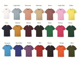 Impression bouffante de haute qualité 100% coton hommes col rond à manches courtes t-shirt avant et arrière impression bouffante personnalisée 180 t-shirt couleur/taille personnalisée - Product Image 5