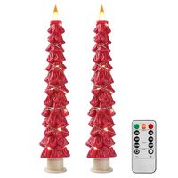 Bougies de Noël, guirlandes lumineuses, bougies LED sans flamme, alimentées par piles, télécommande, fonction minuterie, décoration de la maison