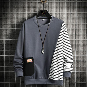 Custom Letter Embossed Printing Without Hooded Long Sleeve Oversized Men's Sweatshirt Unisex Sweat Shirts Breathable ODM - Product Image 6