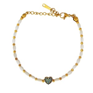 สร้อยข้อมือแฟชั่นประดับลูกปัดลายตาปีศาจ - Product Image 1