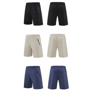 Pantalones cortos deportivos informales para hombre ODM, pantalones cortos deportivos grandes para correr de tela de malla de tres cuartos transpirables de secado rápido para hombre - Product Image 3