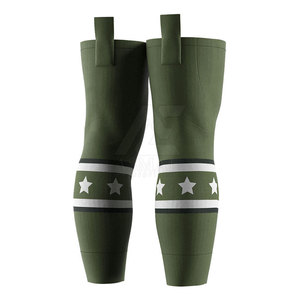 Chaussettes de sport longues pour hommes de luxe, en polyester, respirantes, protectrices, design pour équipes sportives et chaussettes intérieures pour hockey sur gazon - Product Image 6