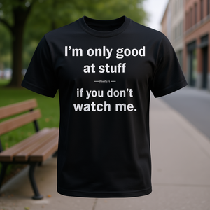 T-shirt Good at Stuff pour adultes et adolescents, design Moody Molt, pour usage promotionnel - Product Image 3
