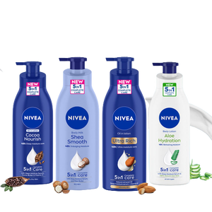 ครีมให้ความชุ่มชื้นแบบล้ำลึก Nivea สำหรับมือและร่างกายหรือน้ำนมเข้มข้นเพื่อผิวนุ่มเรียบเนียน - Product Image 1