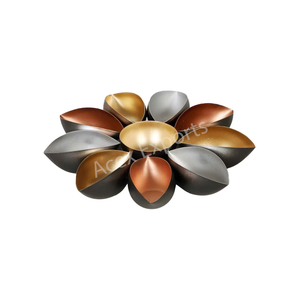 Nouvel arrivage de grand bol en métal lourd Pooja Thali en métal Urli pour la décoration de Diwali Urli en laiton forme directe Fabricant local - Product Image 3