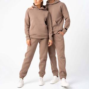 Ensemble de survêtements en polyester épais personnalisés pour hommes grande taille costume de sports d'hiver pour hommes femmes blanc équipe survêtement Streetwear - Product Image 6