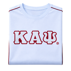 Camisa Premium Blanca y Roja de Kappa Alpha Psi, Talla Exacta, Mezcla de Algodón de Alta Calidad, Insignia Bordada con Letras Griegas, Ropa de Fraternidad - Product Image 6