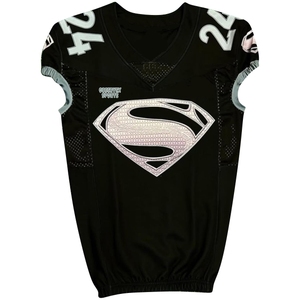 Uniforme original de football américain d'usine matériel personnalisé sergé respirant 100% polyester antibactérien de haute qualité adulte - Product Image 1