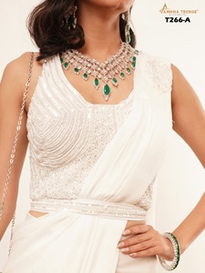 High Quality Georgette With <b>Beads</b> Embroidery Saree Manufacturer And Supplier From India At Lowest Rate - Product Image 3