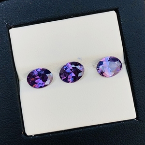 Joyería de piedras preciosas de tamaño calibrado suelto ovalado de circonita cúbica alejandrita para fabricación de joyas producto a granel de alta calidad - Product Image 4