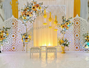 Premium Rectangular Laser Cut <b>Frames</b> for Weddings Exclusive Metal Laser Cut Panels Wedding <b>Backdrop</b> Designer Laser Cut <b>Frame</b> USA - Product Image 5