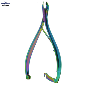 Stainless Steel Curved Cuticle Nipper <b>Baby</b> Nail Cutter Remover Trimmer Heavy Duty Wide Jaw Opening Grip Handle Finger - Product Image 1