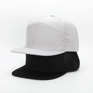 Logo personnalisé Vente en gros 5 Panneau Snapback Chapeau Unisexe Coton Baseball Ajusté Snapback Cap Broderie 3D Logo - Product Image 1