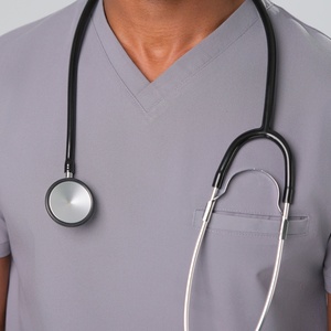 Camiseta de Uniforme Médico para Hombre, Tela Suave, Ropa de Trabajo para Hospital y Clínica, Manga Corta, OEM, Marca Privada, Fábrica - Product Image 4