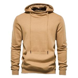 Sweat à capuche pour hommes en tissu polaire à manches longues doublé décontracté dernier design et couleur pas cher bas quantité minimale de commande vêtements de sueur - Product Image 3