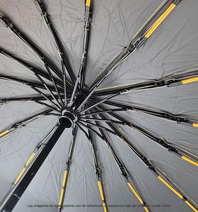 Paraguas Plegable Reforzado Clásico de 12 Varillas con Protección Contra el Viento y la Lluvia, Incluye Funda con Cierre, Calidad Premium - Product Image 2