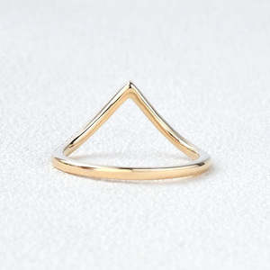 Alliance vintage en argent sterling 925 avec moissanite taille ronde pour femme avec placage argent/or rose/or - Bijoux d'anniversaire et de mariage - Product Image 3