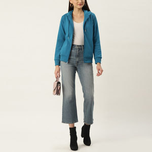 Nueva Sudadera con Capucha y Cremallera Personalizada para Mujer, Ropa Casual de Invierno, Logotipo Frontal Personalizado, Sudadera Ligera con Cremallera para Mujer - Product Image 6