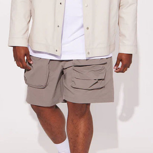 Pantalones cortos con bolsillo Cargo para hombre, tela de algodón con múltiples bolsillos y cremallera, tela duradera, material transpirable y ajustable para un ajuste relajado 2026 - Product Image 4