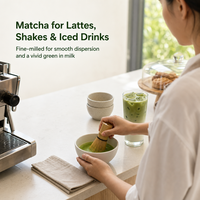 Poudre de Matcha de Qualité Cérémoniale Yibenef, Certifiée Biologique USDA et UE, Thé Vert Matcha en Vrac, Fournisseur en Gros, Marque Privée