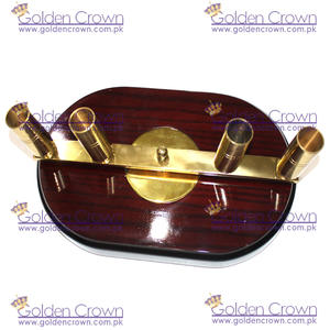 Base para Asta de Bandera Ceremonial de Madera de Palisandro, Cuatro Postes, Tamaño y Impresión Personalizables, para Uso con Bandera Nacional - Product Image 5