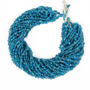 Cuentas sueltas con forma de viruta sin cortar de apatita de neón natural, cuentas de piedras preciosas en bruto irregulares de piedra de 4-5mm para la fabricación de joyas a precio al por mayor - Product Image 5