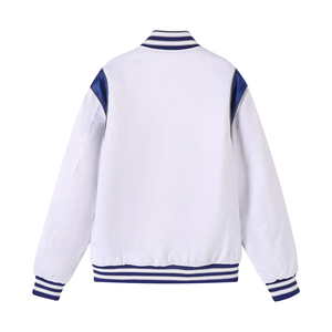 Veste bomber universitaire imperméable de qualité supérieure Phi Beta Sigma, bleu royal et blanc, streetwear grec avec logo brodé personnalisé sur le devant - Product Image 2