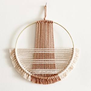 Arte de Pared de Macramé Anudado a Mano, Colgante de Pared de Macramé, Decoración de Pared, Colgante Bohemio Hecho a Mano con Cuerda de Algodón para Decoración del Hogar - Product Image 2