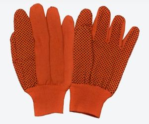 Guantes de Punto de Algodón con Diseño de Puntos de PVC, Color Naranja, para Uso Diario, Cuatro Estaciones, Secado Rápido, Transpirables, Construcción Duradera - Product Image 6
