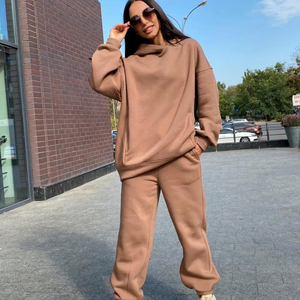 2 Pcs/Set Stylish Two Pieces Set <b>Women</b> Autumn Tracksuit Elastic Waist Long Sleeves Casual Autumn Tracksuit <b>Thermal</b> - Product Image 6