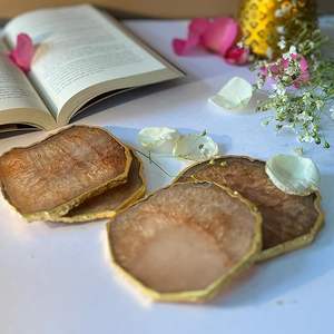 Sous-verre en résine élégant, style bohème, fait à la main, protège les meubles, résiste à la chaleur et à l'humidité, pour tables basses, salles à manger, prix bas - Product Image 6