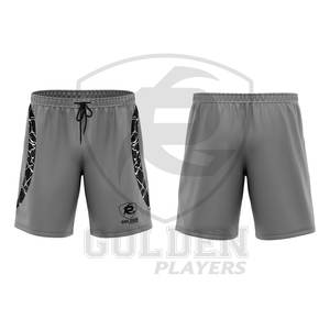 กางเกงขาสั้นเล่นบาสเก็ตบอลสำหรับผู้ชายกางเกงขาสั้นผ้าโพลีเอสเตอร์พิมพ์ลายแบบเรียบสำหรับผู้ชาย - Product Image 3