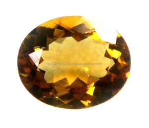 Citrine naturelle à facettes taille ovale pierres précieuses en vrac pour pendentif bague fabrication de bijoux bricolage à la main coupe brésilienne Citrine pierre précieuse - Product Image 3