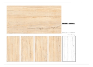 Azulejos de pared de porcelana tallados en grava del desierto de estilo europeo moderno de 600x1200mm azulejos de suelo antideslizantes mate para habitación de Villa Mall - Product Image 2