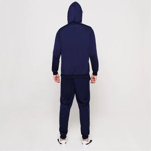 Nouvel ensemble de survêtement d'hiver pour hommes, grande taille, uni, confortable, léger, en coton, avec fermeture éclair, col à capuche, écologique 2-en-1 - Product Image 4