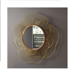 Custom made Metal wall <b>mirrors</b> Designer Use For Home And Hotel Decorative <b>Gold</b> Finished Wall <b>Mirrors</b> - Product Image 4