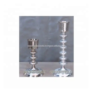 Portavelas Chapado en Plata para Decoración de Eventos para Decoraciones del Hogar, Bodas a Precio Asequible de Proveedor de Confianza - Product Image 1