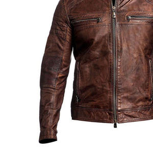 Veste en cuir sur mesure, vêtements de mode pour hommes, veste en cuir personnalisée, veste élégante et mince pour hommes - Product Image 5