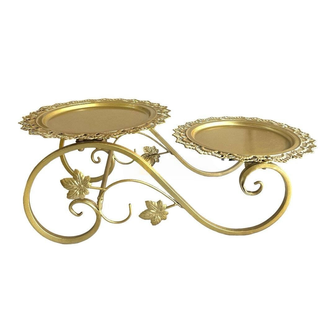 Présentoir à Gâteau Rond 9 Pouces – Support Pour Dessert, Mariage, Fête – Plastique Blanc