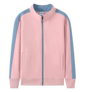 Nuevo logotipo personalizado uniforme escolar personal tricot chaqueta al aire libre cremallera completa chaquetas de entrenamiento chaqueta deportiva universitaria sudaderas con capucha - Product Image 5