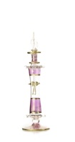 Flacon de parfum en verre soufflé fait main de style antique égyptien, objet de collection vintage, vente en gros, décoration