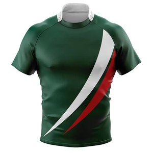 Camiseta de Rugby Transpirable de Talla Grande con Estampado Digital, Manga Corta, Diseño Bordado, Protección UV, Secado Rápido, Talla Personalizada - Product Image 2