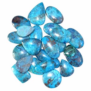 Shattuckite หินอัญมณีอัญมณีทรงหลวมรูปทรงผสมและอัญมณีธรรมชาติชั้นดีสำหรับการทำเครื่องประดับ - Product Image 3