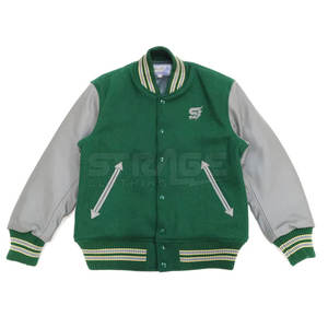 Fabricant pakistanais, faible MOQ, veste d'hiver en cuir et laine, col montant, logo frontal, écologique, coupe-vent, personnalisable - Product Image 3