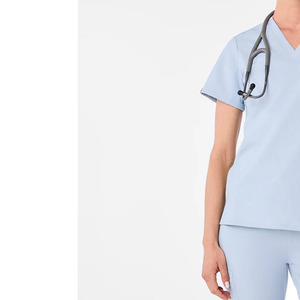 Top Quality Women's Hospital Nurses Scrubs Tejido de poliéster Disponible en todos los colores y tamaños Fácil de usar al por mayor - Product Image 3