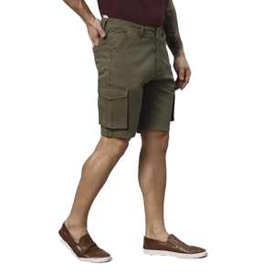 Vente en gros de shorts cargo décontractés de grande taille pour hommes délavés avec design personnalisé short cargo d'été élégant de couleur unie de BD - Product Image 6